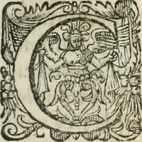 An illustration from L'arithmétique de Jean Trenchant, departie en trois liures. Ensemble vn petit discours des changes, auec l'art de calculer aux getons (1602)