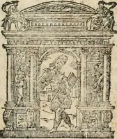 An illustration from L'arithmétique de Jean Trenchant, departie en trois liures. Ensemble vn petit discours des changes, auec l'art de calculer aux getons (1602)