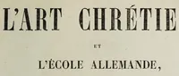 An illustration from L'art chrétien et l'École Allemande (1856)