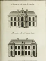 An illustration from L'art de bâtir des maisons de campagne : où l'on traite de leur distribution, de leur construction, & de leur decoration ... : avec l'explication de ses projets, et des desseins de menuiserie, de serrurerie, de parterres, & d'autres ornemens propres à la decoration intérieure & extérieure ... (1743)