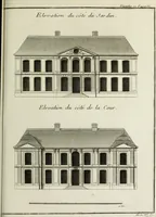 Picture 27 of 215 from L'art de bâtir des maisons de campagne : où l'on traite de leur distribution, de leur construction, & de leur decoration ... : avec l'explication de ses projets, et des desseins de menuiserie, de serrurerie, de parterres, & d'autres ornemens propres à la decoration intérieure & extérieure ... (1743), leaf 120