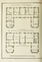 Picture 29 of 215 from L'art de bâtir des maisons de campagne : où l'on traite de leur distribution, de leur construction, & de leur decoration ... : avec l'explication de ses projets, et des desseins de menuiserie, de serrurerie, de parterres, & d'autres ornemens propres à la decoration intérieure & extérieure ... (1743), leaf 127