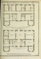 An illustration from L'art de bâtir des maisons de campagne : où l'on traite de leur distribution, de leur construction, & de leur decoration ... : avec l'explication de ses projets, et des desseins de menuiserie, de serrurerie, de parterres, & d'autres ornemens propres à la decoration intérieure & extérieure ... (1743)