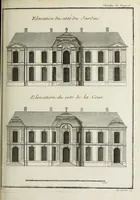 An illustration from L'art de bâtir des maisons de campagne : où l'on traite de leur distribution, de leur construction, & de leur decoration ... : avec l'explication de ses projets, et des desseins de menuiserie, de serrurerie, de parterres, & d'autres ornemens propres à la decoration intérieure & extérieure ... (1743)