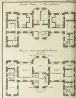 Picture 52 of 215 from L'art de bâtir des maisons de campagne : où l'on traite de leur distribution, de leur construction, & de leur decoration ... : avec l'explication de ses projets, et des desseins de menuiserie, de serrurerie, de parterres, & d'autres ornemens propres à la decoration intérieure & extérieure ... (1743), leaf 191