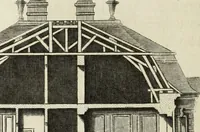 An illustration from L'art de bâtir des maisons de campagne : où l'on traite de leur distribution, de leur construction, & de leur decoration ... : avec l'explication de ses projets, et des desseins de menuiserie, de serrurerie, de parterres, & d'autres ornemens propres à la decoration intérieure & extérieure ... (1743)