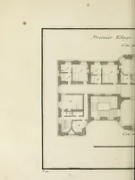 An illustration from L'art de bâtir des maisons de campagne : où l'on traite de leur distribution, de leur construction, & de leur decoration ... : avec l'explication de ses projets, et des desseins de menuiserie, de serrurerie, de parterres, & d'autres ornemens propres à la decoration intérieure & extérieure ... (1743)