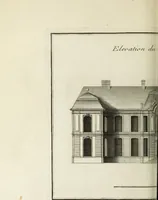 An illustration from L'art de bâtir des maisons de campagne : où l'on traite de leur distribution, de leur construction, & de leur decoration ... : avec l'explication de ses projets, et des desseins de menuiserie, de serrurerie, de parterres, & d'autres ornemens propres à la decoration intérieure & extérieure ... (1743)