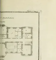 An illustration from L'art de bâtir des maisons de campagne : où l'on traite de leur distribution, de leur construction, & de leur decoration ... : avec l'explication de ses projets, et des desseins de menuiserie, de serrurerie, de parterres, & d'autres ornemens propres à la decoration intérieure & extérieure ... (1743)