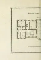 An illustration from L'art de bâtir des maisons de campagne : où l'on traite de leur distribution, de leur construction, & de leur decoration ... : avec l'explication de ses projets, et des desseins de menuiserie, de serrurerie, de parterres, & d'autres ornemens propres à la decoration intérieure & extérieure ... (1743)