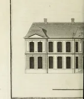 An illustration from L'art de bâtir des maisons de campagne : où l'on traite de leur distribution, de leur construction, & de leur decoration ... : avec l'explication de ses projets, et des desseins de menuiserie, de serrurerie, de parterres, & d'autres ornemens propres à la decoration intérieure & extérieure ... (1743)