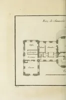 Picture 117 of 215 from L'art de bâtir des maisons de campagne : où l'on traite de leur distribution, de leur construction, & de leur decoration ... : avec l'explication de ses projets, et des desseins de menuiserie, de serrurerie, de parterres, & d'autres ornemens propres à la decoration intérieure & extérieure ... (1743), leaf 359