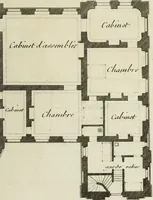 Picture 128 of 215 from L'art de bâtir des maisons de campagne : où l'on traite de leur distribution, de leur construction, & de leur decoration ... : avec l'explication de ses projets, et des desseins de menuiserie, de serrurerie, de parterres, & d'autres ornemens propres à la decoration intérieure & extérieure ... (1743), leaf 380