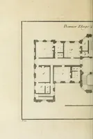 An illustration from L'art de bâtir des maisons de campagne : où l'on traite de leur distribution, de leur construction, & de leur decoration ... : avec l'explication de ses projets, et des desseins de menuiserie, de serrurerie, de parterres, & d'autres ornemens propres à la decoration intérieure & extérieure ... (1743)