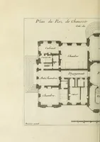 Picture 139 of 215 from L'art de bâtir des maisons de campagne : où l'on traite de leur distribution, de leur construction, & de leur decoration ... : avec l'explication de ses projets, et des desseins de menuiserie, de serrurerie, de parterres, & d'autres ornemens propres à la decoration intérieure & extérieure ... (1743), leaf 407