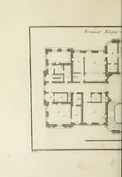 An illustration from L'art de bâtir des maisons de campagne : où l'on traite de leur distribution, de leur construction, & de leur decoration ... : avec l'explication de ses projets, et des desseins de menuiserie, de serrurerie, de parterres, & d'autres ornemens propres à la decoration intérieure & extérieure ... (1743)