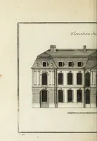 An illustration from L'art de bâtir des maisons de campagne : où l'on traite de leur distribution, de leur construction, & de leur decoration ... : avec l'explication de ses projets, et des desseins de menuiserie, de serrurerie, de parterres, & d'autres ornemens propres à la decoration intérieure & extérieure ... (1743)
