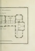 An illustration from L'art de bâtir des maisons de campagne : où l'on traite de leur distribution, de leur construction, & de leur decoration ... : avec l'explication de ses projets, et des desseins de menuiserie, de serrurerie, de parterres, & d'autres ornemens propres à la decoration intérieure & extérieure ... (1743)