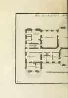 An illustration from L'art de bâtir des maisons de campagne : où l'on traite de leur distribution, de leur construction, & de leur decoration ... : avec l'explication de ses projets, et des desseins de menuiserie, de serrurerie, de parterres, & d'autres ornemens propres à la decoration intérieure & extérieure ... (1743)