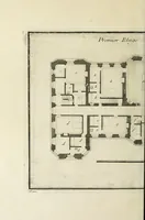 Picture 183 of 215 from L'art de bâtir des maisons de campagne : où l'on traite de leur distribution, de leur construction, & de leur decoration ... : avec l'explication de ses projets, et des desseins de menuiserie, de serrurerie, de parterres, & d'autres ornemens propres à la decoration intérieure & extérieure ... (1743), leaf 515
