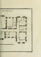 An illustration from L'art de bâtir des maisons de campagne : où l'on traite de leur distribution, de leur construction, & de leur decoration ... : avec l'explication de ses projets, et des desseins de menuiserie, de serrurerie, de parterres, & d'autres ornemens propres à la decoration intérieure & extérieure ... (1743)