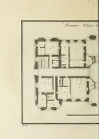 Picture 187 of 215 from L'art de bâtir des maisons de campagne : où l'on traite de leur distribution, de leur construction, & de leur decoration ... : avec l'explication de ses projets, et des desseins de menuiserie, de serrurerie, de parterres, & d'autres ornemens propres à la decoration intérieure & extérieure ... (1743), leaf 525