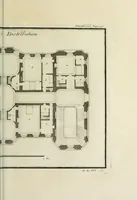 Picture 188 of 215 from L'art de bâtir des maisons de campagne : où l'on traite de leur distribution, de leur construction, & de leur decoration ... : avec l'explication de ses projets, et des desseins de menuiserie, de serrurerie, de parterres, & d'autres ornemens propres à la decoration intérieure & extérieure ... (1743), leaf 526