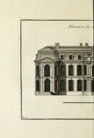 An illustration from L'art de bâtir des maisons de campagne : où l'on traite de leur distribution, de leur construction, & de leur decoration ... : avec l'explication de ses projets, et des desseins de menuiserie, de serrurerie, de parterres, & d'autres ornemens propres à la decoration intérieure & extérieure ... (1743)