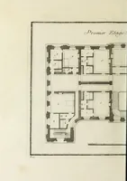 Picture 210 of 215 from L'art de bâtir des maisons de campagne : où l'on traite de leur distribution, de leur construction, & de leur decoration ... : avec l'explication de ses projets, et des desseins de menuiserie, de serrurerie, de parterres, & d'autres ornemens propres à la decoration intérieure & extérieure ... (1743), leaf 587