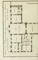 An illustration from L'art de bâtir des maisons de campagne : où l'on traite de leur distribution, de leur construction, & de leur decoration ... : avec l'explication de ses projets, et des desseins de menuiserie, de serrurerie, de parterres, & d'autres ornemens propres à la decoration intérieure & extérieure ... (1743)