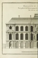 An illustration from L'art de bâtir des maisons de campagne : où l'on traite de leur distribution, de leur construction, & de leur decoration ... : avec l'explication de ses projets, et des desseins de menuiserie, de serrurerie, de parterres, & d'autres ornemens propres à la decoration intérieure & extérieure ... (1743)