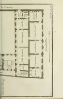 An illustration from L'art de bâtir des maisons de campagne : où l'on traite de leur distribution, de leur construction, & de leur decoration ... : avec l'explication de ses projets, et des desseins de menuiserie, de serrurerie, de parterres, & d'autres ornemens propres à la decoration intérieure & extérieure ... (1743)
