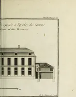 An illustration from L'art de bâtir des maisons de campagne : où l'on traite de leur distribution, de leur construction, & de leur decoration ... : avec l'explication de ses projets, et des desseins de menuiserie, de serrurerie, de parterres, & d'autres ornemens propres à la decoration intérieure & extérieure ... (1743)