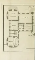 An illustration from L'art de bâtir des maisons de campagne : où l'on traite de leur distribution, de leur construction, & de leur decoration ... : avec l'explication de ses projets, et des desseins de menuiserie, de serrurerie, de parterres, & d'autres ornemens propres à la decoration intérieure & extérieure ... (1743)