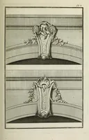 An illustration from L'art de bâtir des maisons de campagne : où l'on traite de leur distribution, de leur construction, & de leur decoration ... : avec l'explication de ses projets, et des desseins de menuiserie, de serrurerie, de parterres, & d'autres ornemens propres à la decoration intérieure & extérieure ... (1743)