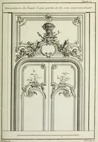 An illustration from L'art de bâtir des maisons de campagne : où l'on traite de leur distribution, de leur construction, & de leur decoration ... : avec l'explication de ses projets, et des desseins de menuiserie, de serrurerie, de parterres, & d'autres ornemens propres à la decoration intérieure & extérieure ... (1743)