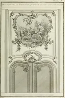 An illustration from L'art de bâtir des maisons de campagne : où l'on traite de leur distribution, de leur construction, & de leur decoration ... : avec l'explication de ses projets, et des desseins de menuiserie, de serrurerie, de parterres, & d'autres ornemens propres à la decoration intérieure & extérieure ... (1743)