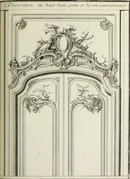 An illustration from L'art de bâtir des maisons de campagne : où l'on traite de leur distribution, de leur construction, & de leur decoration ... : avec l'explication de ses projets, et des desseins de menuiserie, de serrurerie, de parterres, & d'autres ornemens propres à la decoration intérieure & extérieure ... (1743)