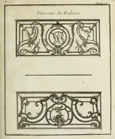 An illustration from L'art de bâtir des maisons de campagne : où l'on traite de leur distribution, de leur construction, & de leur decoration ... : avec l'explication de ses projets, et des desseins de menuiserie, de serrurerie, de parterres, & d'autres ornemens propres à la decoration intérieure & extérieure ... (1743)