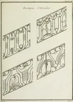 An illustration from L'art de bâtir des maisons de campagne : où l'on traite de leur distribution, de leur construction, & de leur decoration ... : avec l'explication de ses projets, et des desseins de menuiserie, de serrurerie, de parterres, & d'autres ornemens propres à la decoration intérieure & extérieure ... (1743)