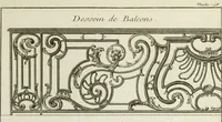 An illustration from L'art de bâtir des maisons de campagne : où l'on traite de leur distribution, de leur construction, & de leur decoration ... : avec l'explication de ses projets, et des desseins de menuiserie, de serrurerie, de parterres, & d'autres ornemens propres à la decoration intérieure & extérieure ... (1743)