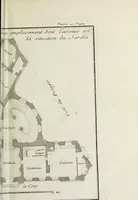Picture 14 of 165 from L'art de bâtir des maisons de campagne : où l'on traite de leur distribution, de leur construction, & de leur decoration ... : avec l'explication de ses projets, et des desseins de menuiserie, de serrurerie, de parterres, & d'autres ornemens propres à la decoration intérieure & extérieure ... (1743), leaf 48
