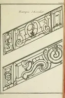 An illustration from L'art de bâtir des maisons de campagne : où l'on traite de leur distribution, de leur construction, & de leur decoration ... : avec l'explication de ses projets, et des desseins de menuiserie, de serrurerie, de parterres, & d'autres ornemens propres à la decoration intérieure & extérieure ... (1743)