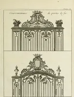 An illustration from L'art de bâtir des maisons de campagne : où l'on traite de leur distribution, de leur construction, & de leur decoration ... : avec l'explication de ses projets, et des desseins de menuiserie, de serrurerie, de parterres, & d'autres ornemens propres à la decoration intérieure & extérieure ... (1743)