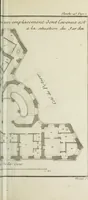 An illustration from L'art de bâtir des maisons de campagne : où l'on traite de leur distribution, de leur construction, & de leur decoration ... : avec l'explication de ses projets, et des desseins de menuiserie, de serrurerie, de parterres, & d'autres ornemens propres à la decoration intérieure & extérieure ... (1743)