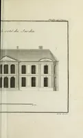 Picture 20 of 165 from L'art de bâtir des maisons de campagne : où l'on traite de leur distribution, de leur construction, & de leur decoration ... : avec l'explication de ses projets, et des desseins de menuiserie, de serrurerie, de parterres, & d'autres ornemens propres à la decoration intérieure & extérieure ... (1743), leaf 62