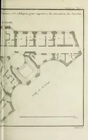 Picture 24 of 165 from L'art de bâtir des maisons de campagne : où l'on traite de leur distribution, de leur construction, & de leur decoration ... : avec l'explication de ses projets, et des desseins de menuiserie, de serrurerie, de parterres, & d'autres ornemens propres à la decoration intérieure & extérieure ... (1743), leaf 74