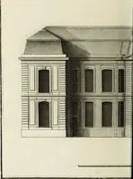 An illustration from L'art de bâtir des maisons de campagne : où l'on traite de leur distribution, de leur construction, & de leur decoration ... : avec l'explication de ses projets, et des desseins de menuiserie, de serrurerie, de parterres, & d'autres ornemens propres à la decoration intérieure & extérieure ... (1743)