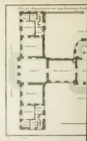 An illustration from L'art de bâtir des maisons de campagne : où l'on traite de leur distribution, de leur construction, & de leur decoration ... : avec l'explication de ses projets, et des desseins de menuiserie, de serrurerie, de parterres, & d'autres ornemens propres à la decoration intérieure & extérieure ... (1743)
