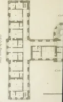 An illustration from L'art de bâtir des maisons de campagne : où l'on traite de leur distribution, de leur construction, & de leur decoration ... : avec l'explication de ses projets, et des desseins de menuiserie, de serrurerie, de parterres, & d'autres ornemens propres à la decoration intérieure & extérieure ... (1743)